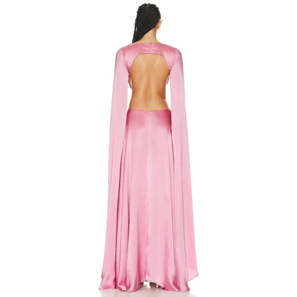 Cult Gaia Jasmin Gown in Shell Pink Small New Womens Long Maxi Dress - Picture 5 of 17